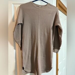 Uniqlo brown thermal long sleeve dress Size XS #thermal #winterwear